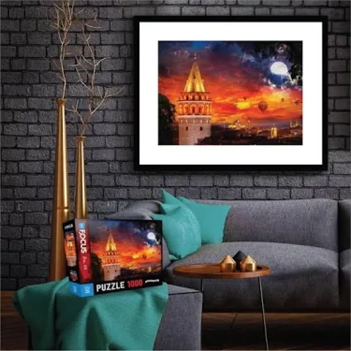 Blue Focus 1000 Parça Puzzle - Galata Kulesi