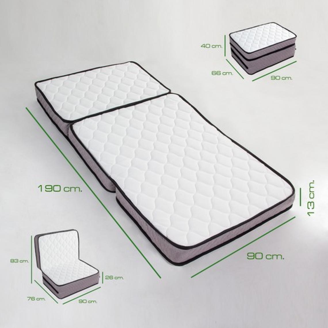 Homedius Deluxe Kuştüyü Sünger Katlanır Yatak 90x190 Cm.