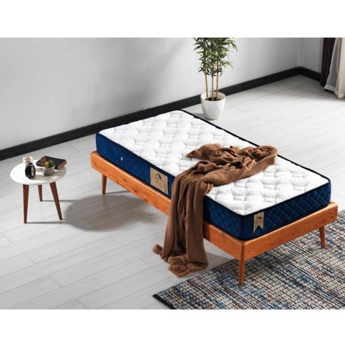 Argimo Blue Tek Kişilik Kuş Tüy Örme Kumaşlı Ortopedik Yatak 90x200