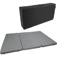 Xpermate Ultra Kalın Çift Kişilik Katlanır Sünger Yatak, Yer Yatağı, Katlanır Yer Minderi, Misafir Yatağı 120x180x14 Gri