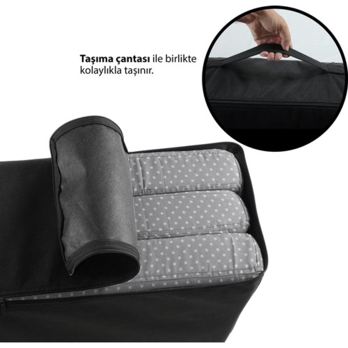 Xpermate Ultra Kalın Çift Kişilik Katlanır Sünger Yatak, Yer Yatağı, Katlanır Yer Minderi, Misafir Yatağı 120x180x14 Gri