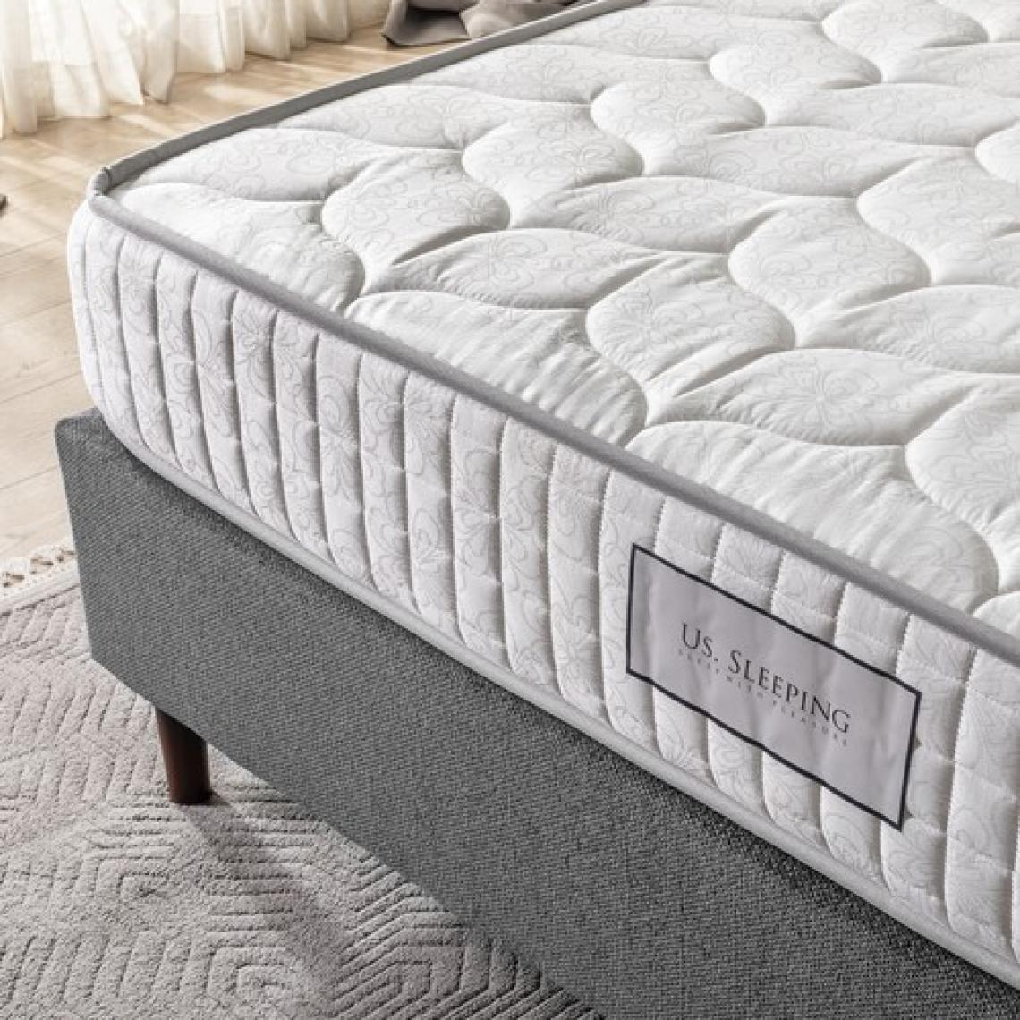 Us. Sleeping Full Ortopedik Grey Yaylı Yatak (21Cm) 150X200