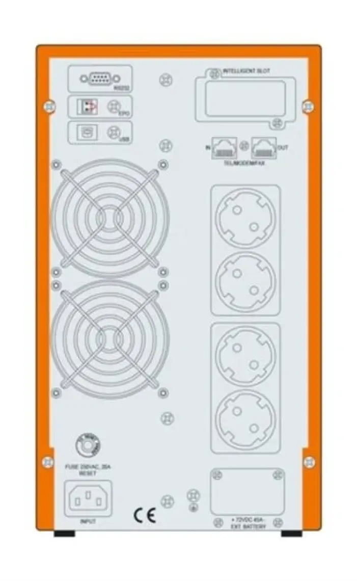 Makelsan P.Pack SE 2 KVA (4x 9AH) 5-10dk Online UPS MU02000N11EAV06