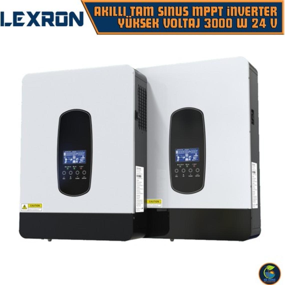 Lexron Akıllı Tam Sınus Mppt Yüksek Voltaj 3000 Watt 24 Volt Inverter - 3kw 24V