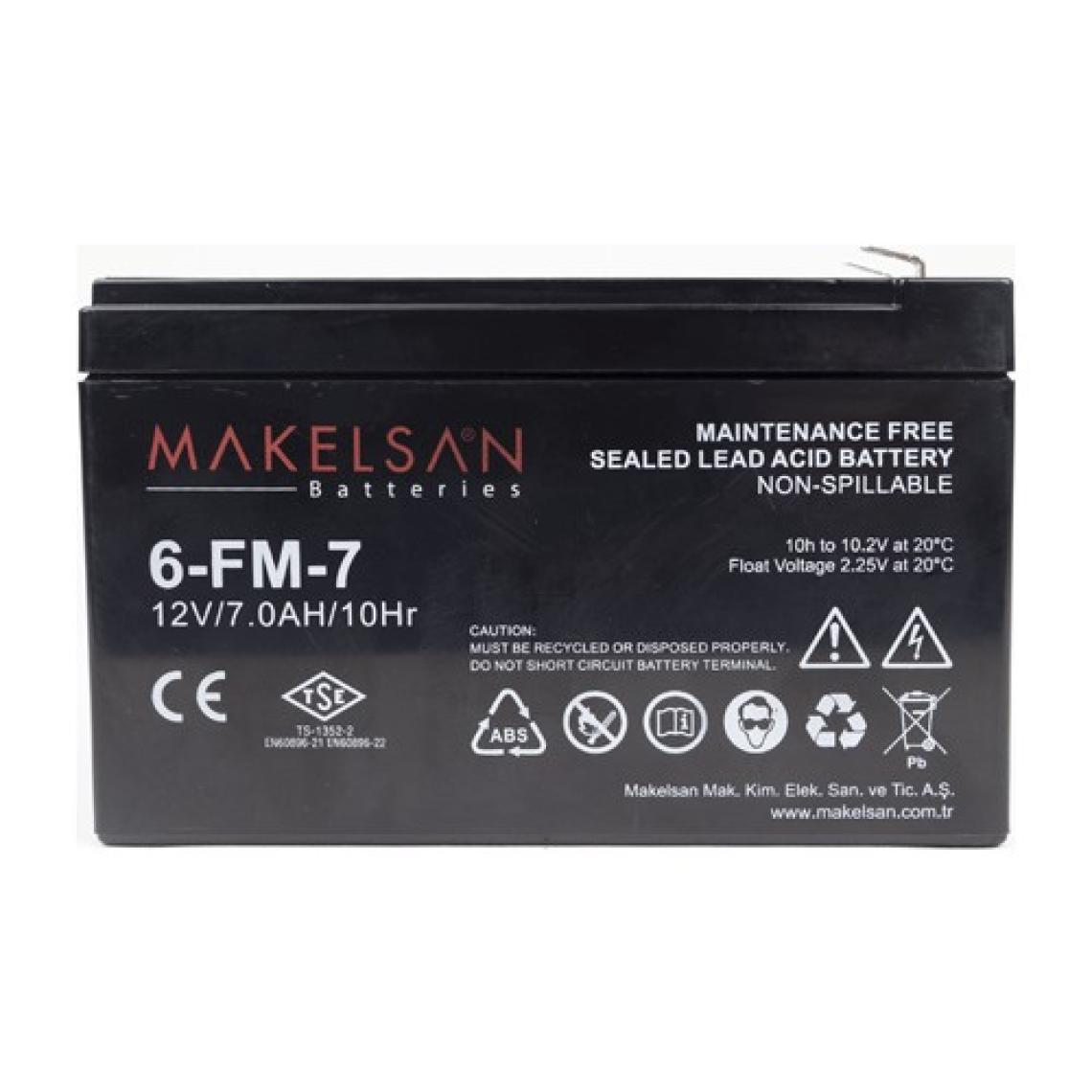Makelsan 12V 7A Kuru Tip Bakımsız Akü