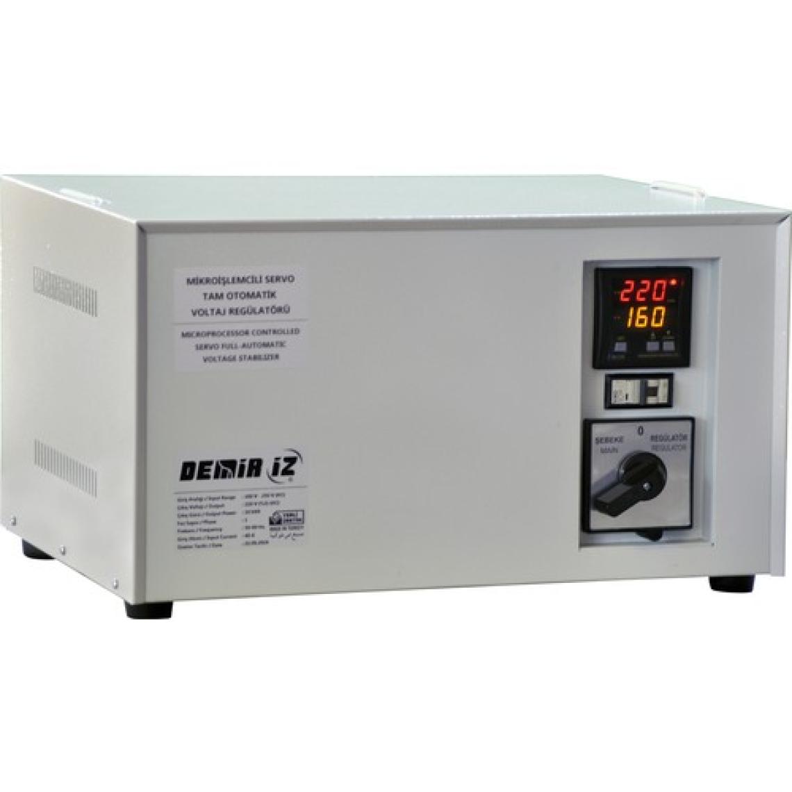 Demiriz MSR 10 (160 V - 250 V) 10 kVA Monofaze Tam Otomatik Servo Voltaj Regülatörü