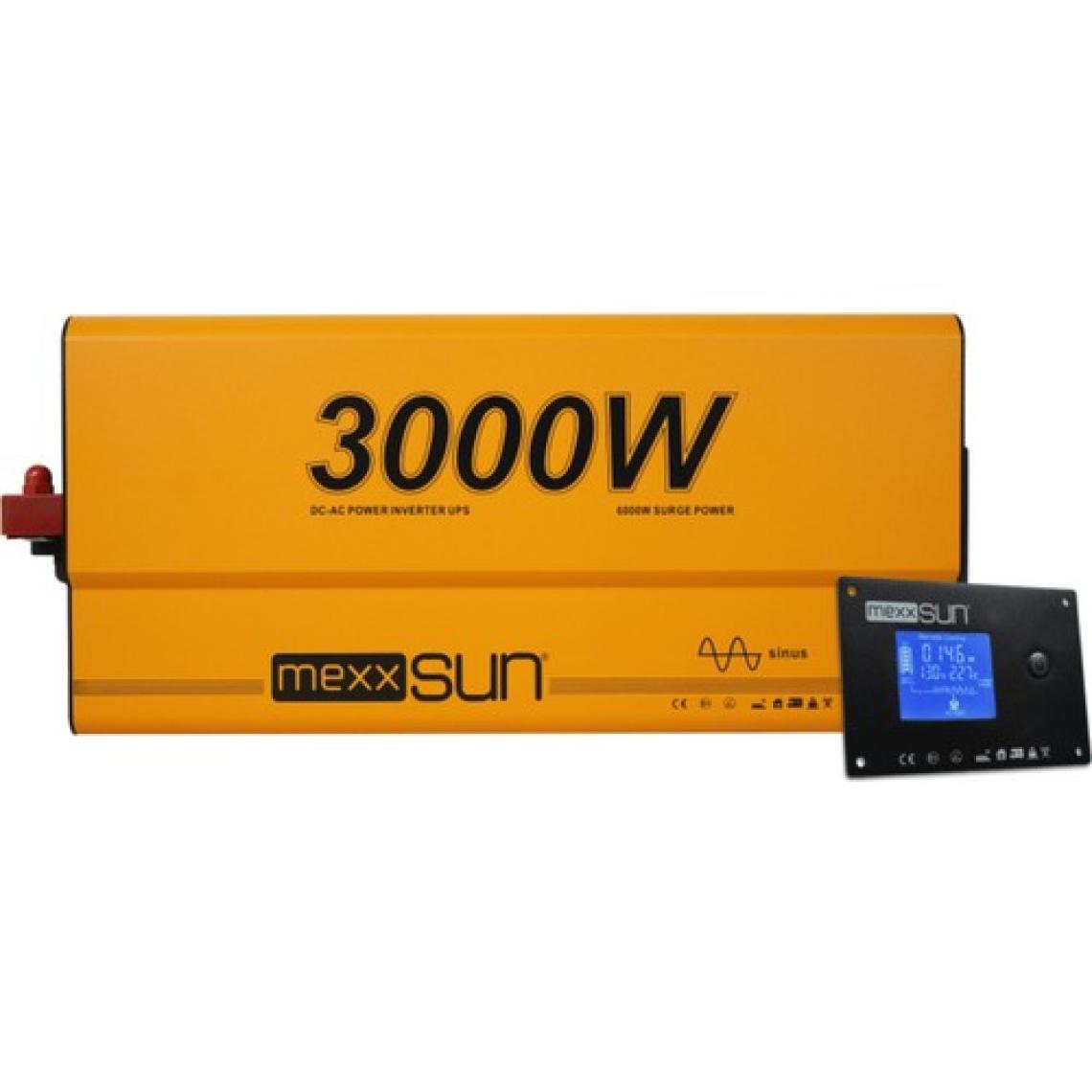 Mexxsun 12V VOLT-3000W Watt Ups Tam Sınüs Inverter ( Ekranlı )