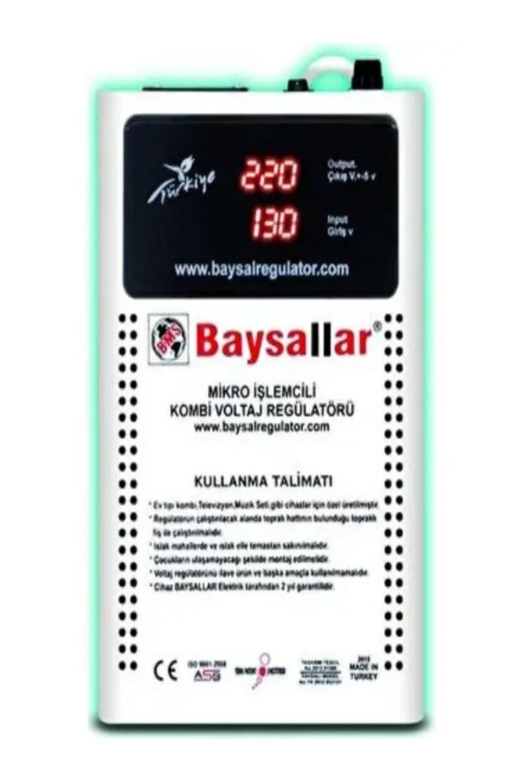 Baysallar Mikro İşlemcili Kombi Voltaj Regülatörü 500 Va