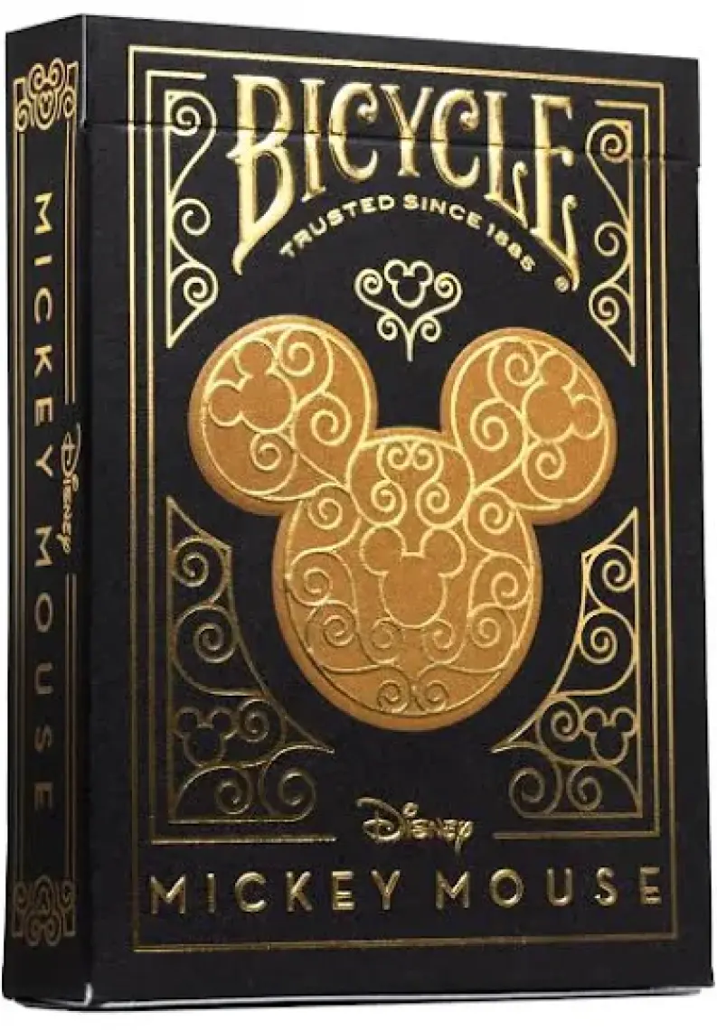 Bicycle Disney Mickey Mouse Black And Gold Premium Oyun Kağıdı Iskambil Destesi