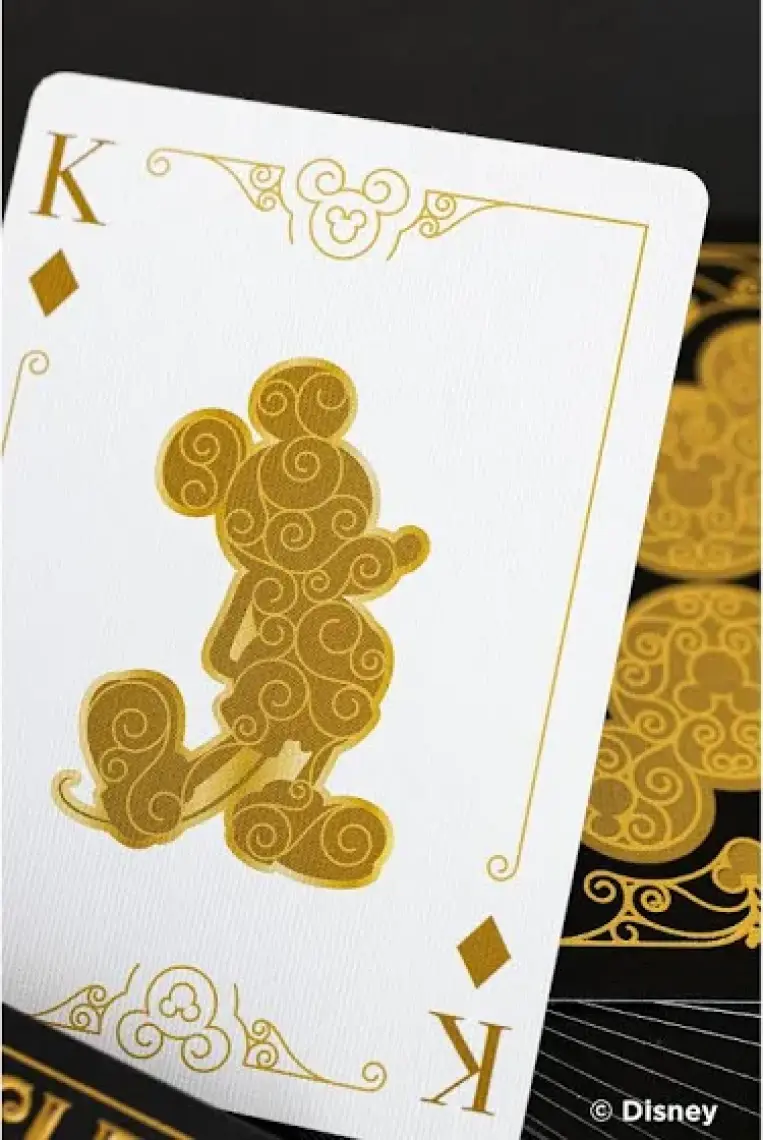 Bicycle Disney Mickey Mouse Black And Gold Premium Oyun Kağıdı Iskambil Destesi