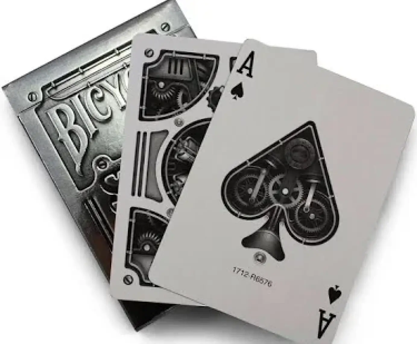 Bicycle Steampunk Silver Gümüş Poker İskambil Oyun Kartı Kağıdı Destesi Koleksiyonluk Cardistry Kartları