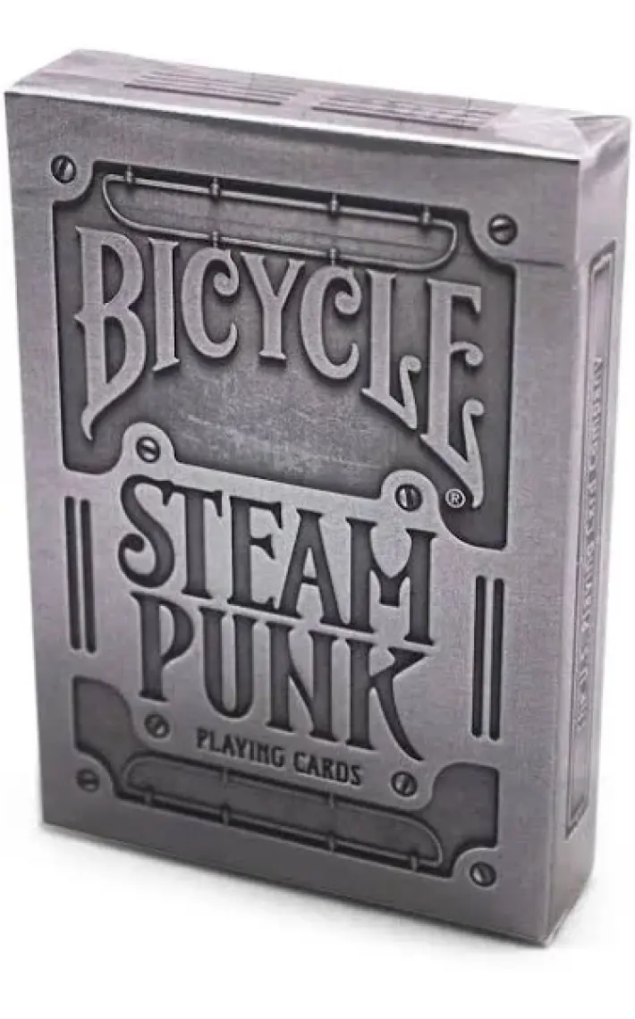 Bicycle Steampunk Silver Gümüş Poker İskambil Oyun Kartı Kağıdı Destesi Koleksiyonluk Cardistry Kartları
