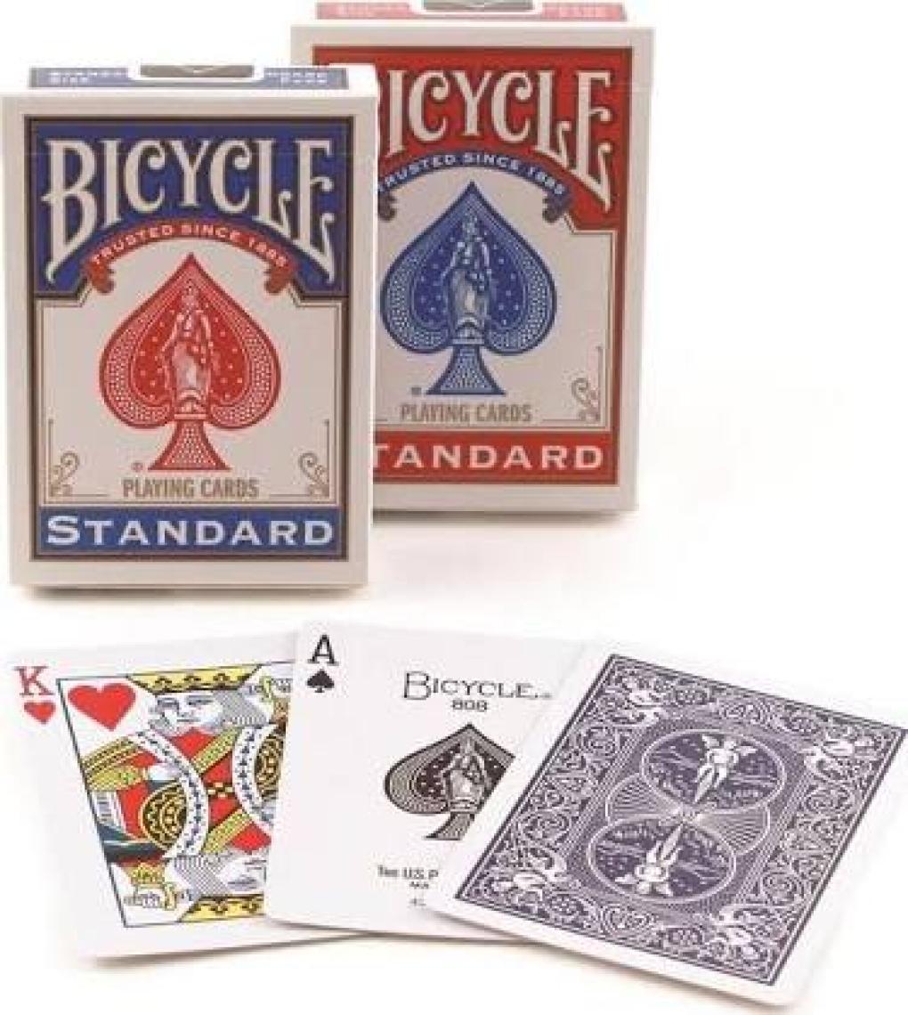Bicycle Standart Index Poker İskambil Oyun Kartı Kağıdı Destesi 2'li Mavi Kırmızı