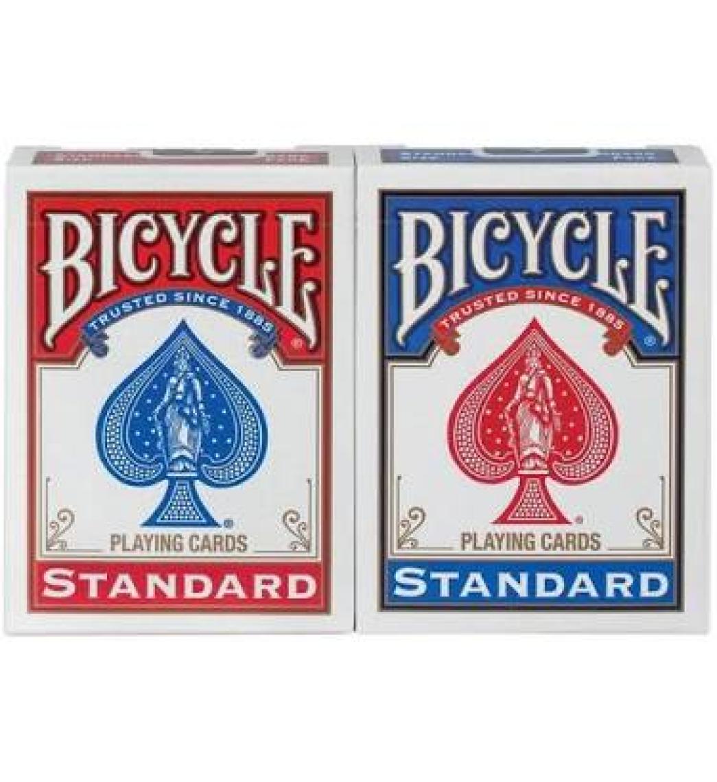 Bicycle Standart Index Poker İskambil Oyun Kartı Kağıdı Destesi 2'li Mavi Kırmızı