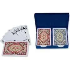 Angora Kem  Plastik Iskambil Kağıdı Çift Deste Kart Olympos