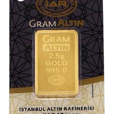 2,5 Gram 24 Ayar Altın Külçe Kürtüncü Kıymetli Madenler