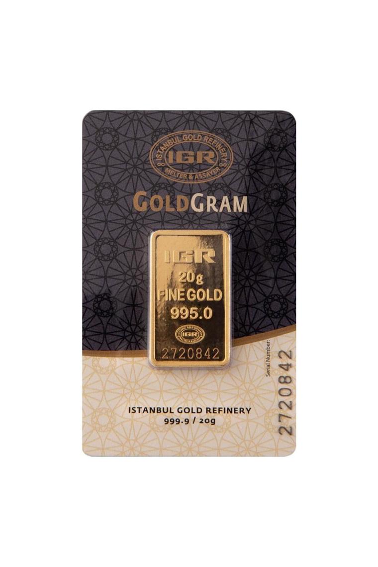 20 gr 24 Ayar 995 Milyem Iar gram Altın