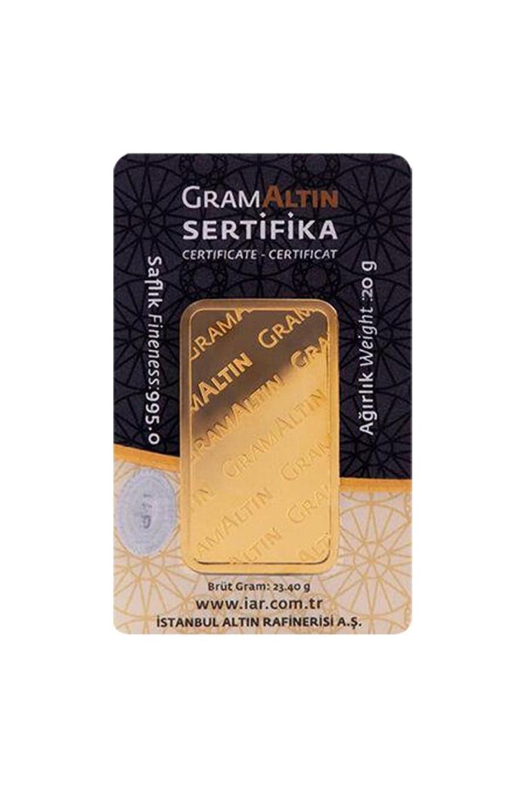 20 gr 24 Ayar 995 Milyem Iar gram Altın