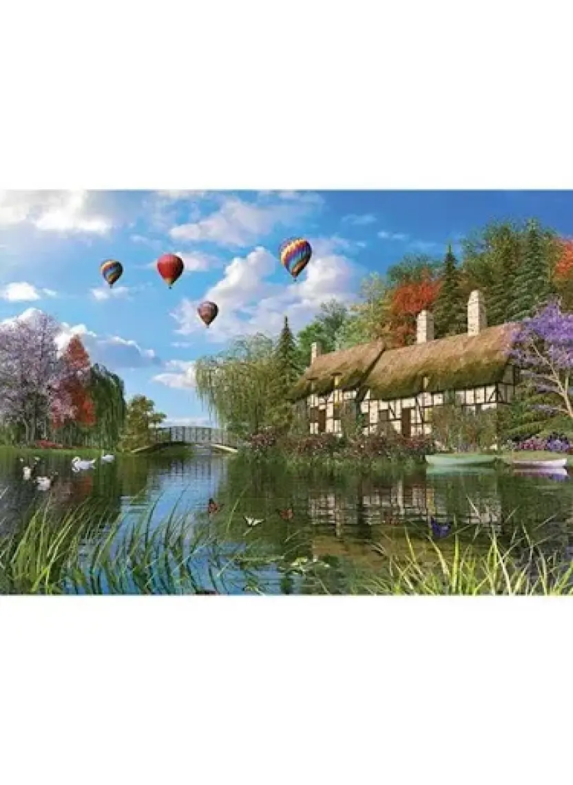 KS Games Puzzle 1000 -The  Old River Cottage