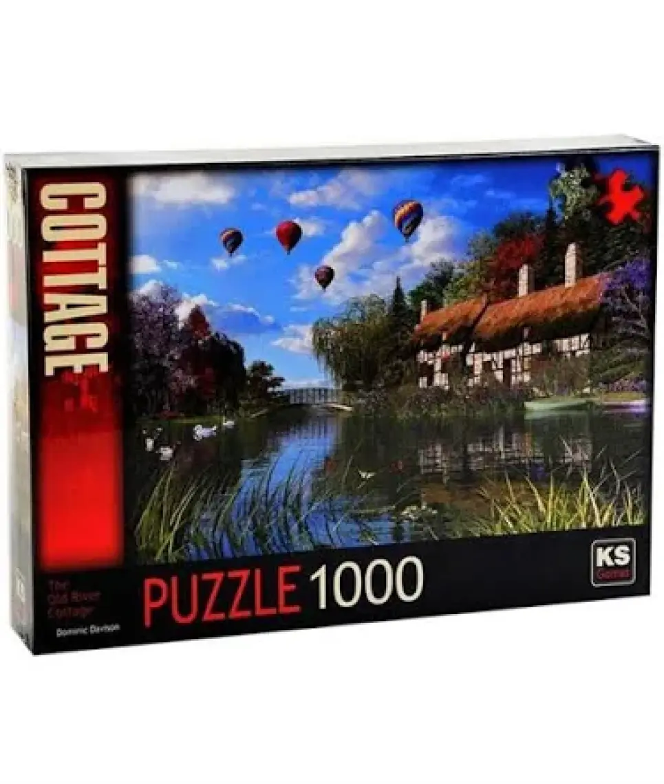 KS Games Puzzle 1000 -The  Old River Cottage