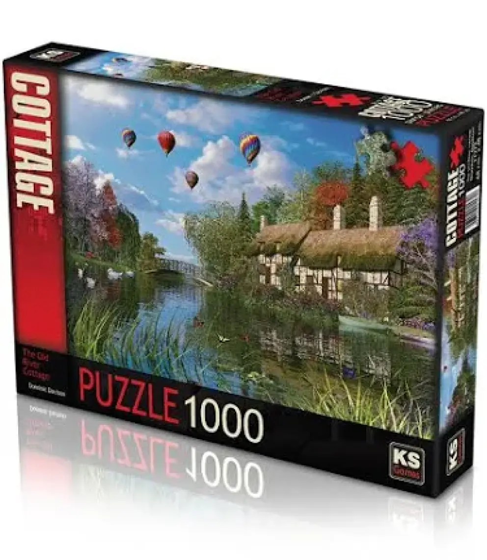 KS Games Puzzle 1000 -The  Old River Cottage