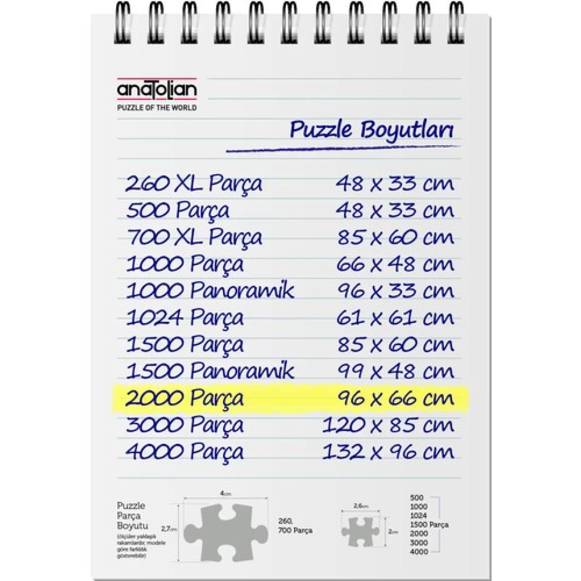Anatolian 2000 Parçalık Puzzle - Mutluluğun Resmi 3900