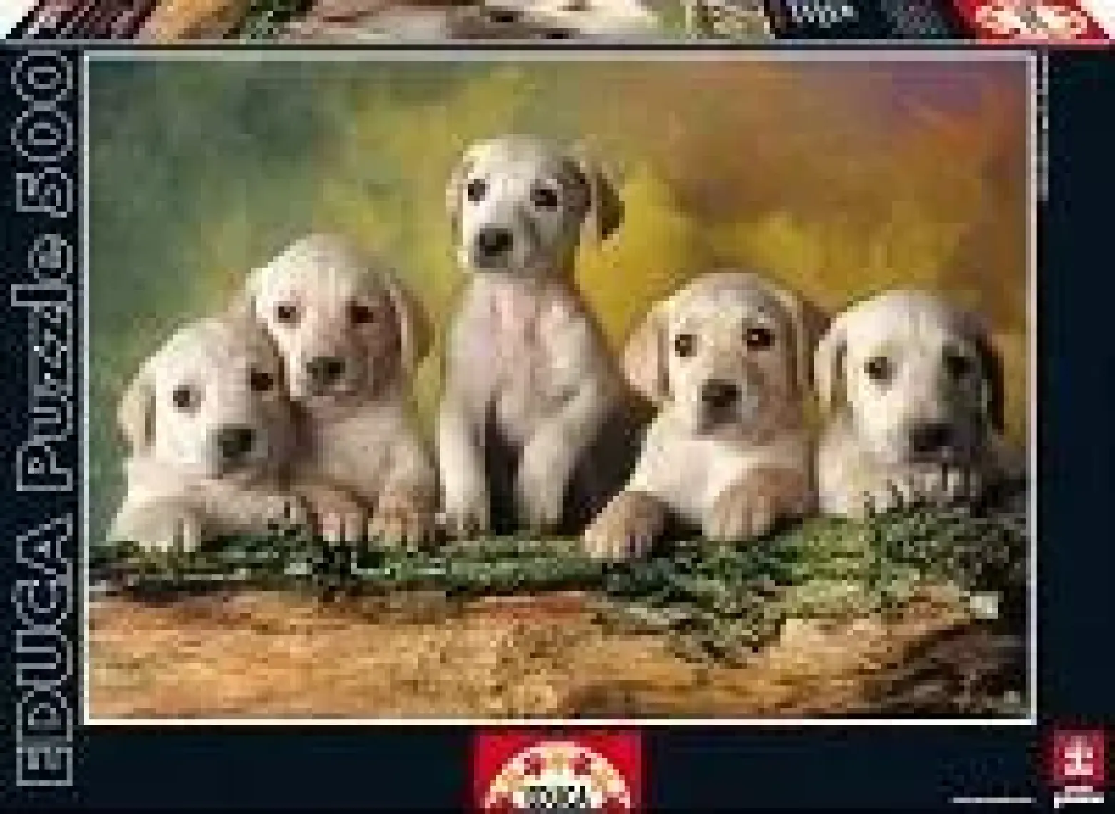 Educa Puzzle 500 Parça Bagajdaki Yavru Köpekler 17645