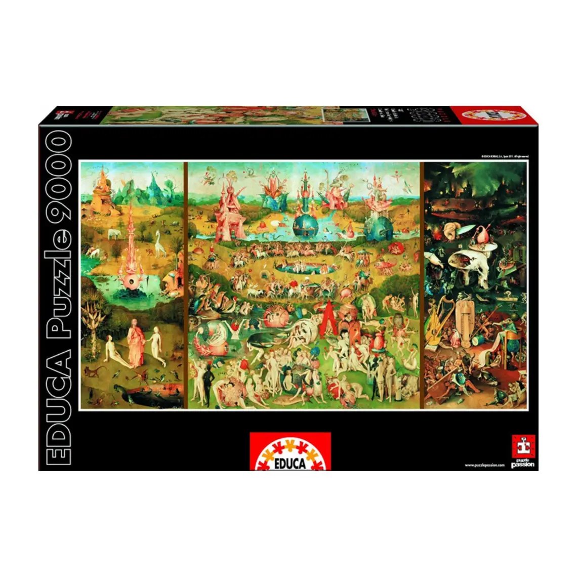 Educa 9000 Parça The Garden Of Earthly Delights