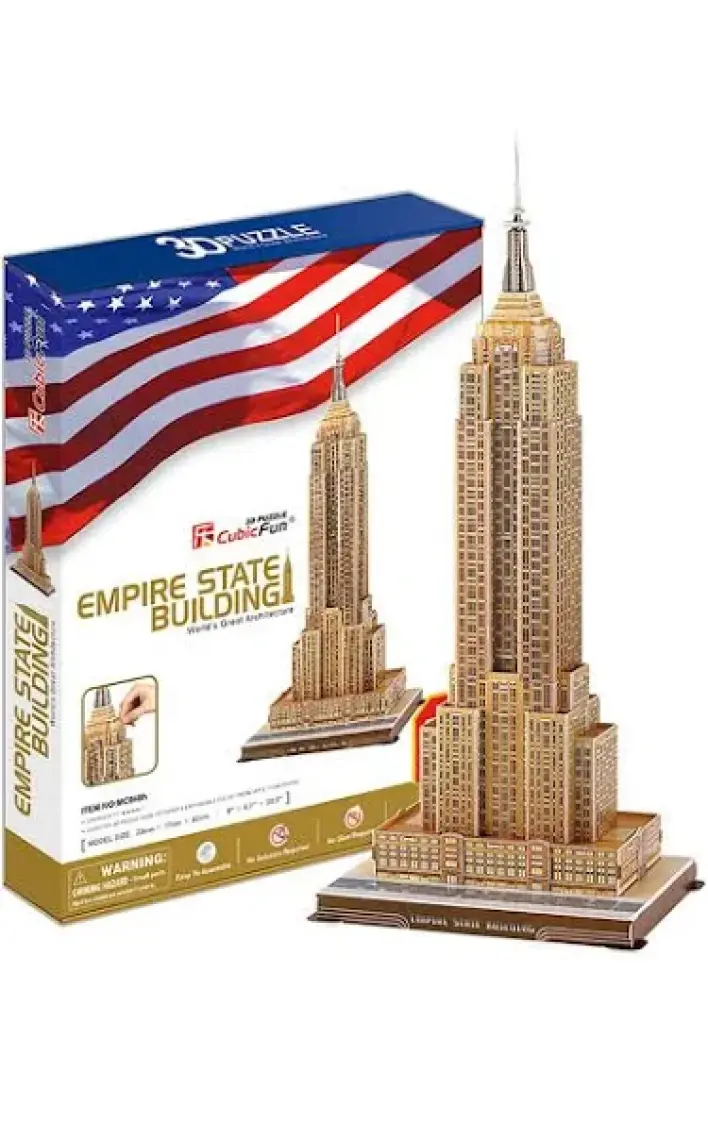 Cubic Fun Puzzle Empire State Binası (3 Boyutlu)