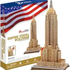 Cubic Fun Puzzle Empire State Binası (3 Boyutlu)