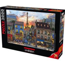 Anatolian 3000 Parçalık Puzzle / Paris Sokakları - Kod 4910
