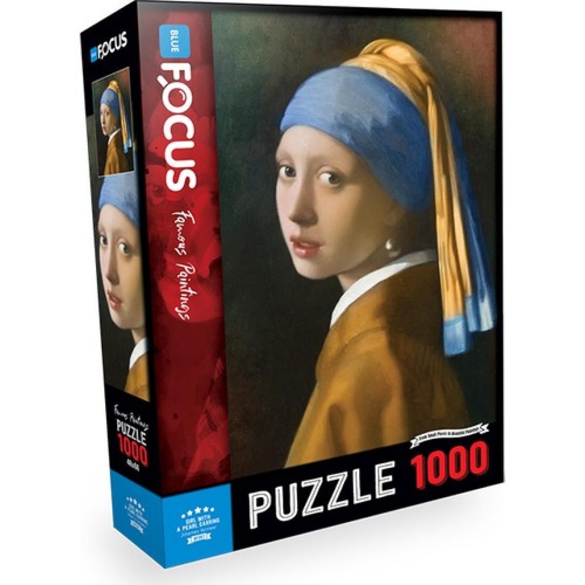 Blue Focus 1000 Parça Puzzle - İnci Küpeli Kız