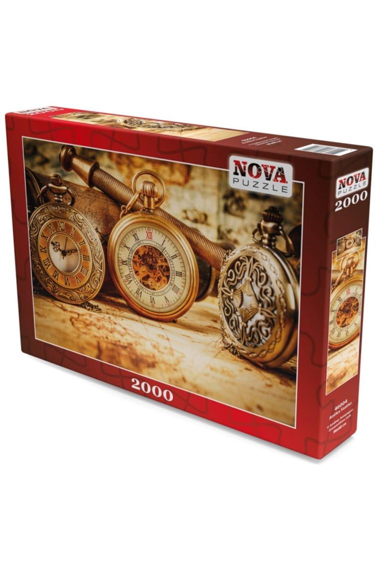 Nova Puzzle 2000 Parça Antika Saatler Puzzle - 46004