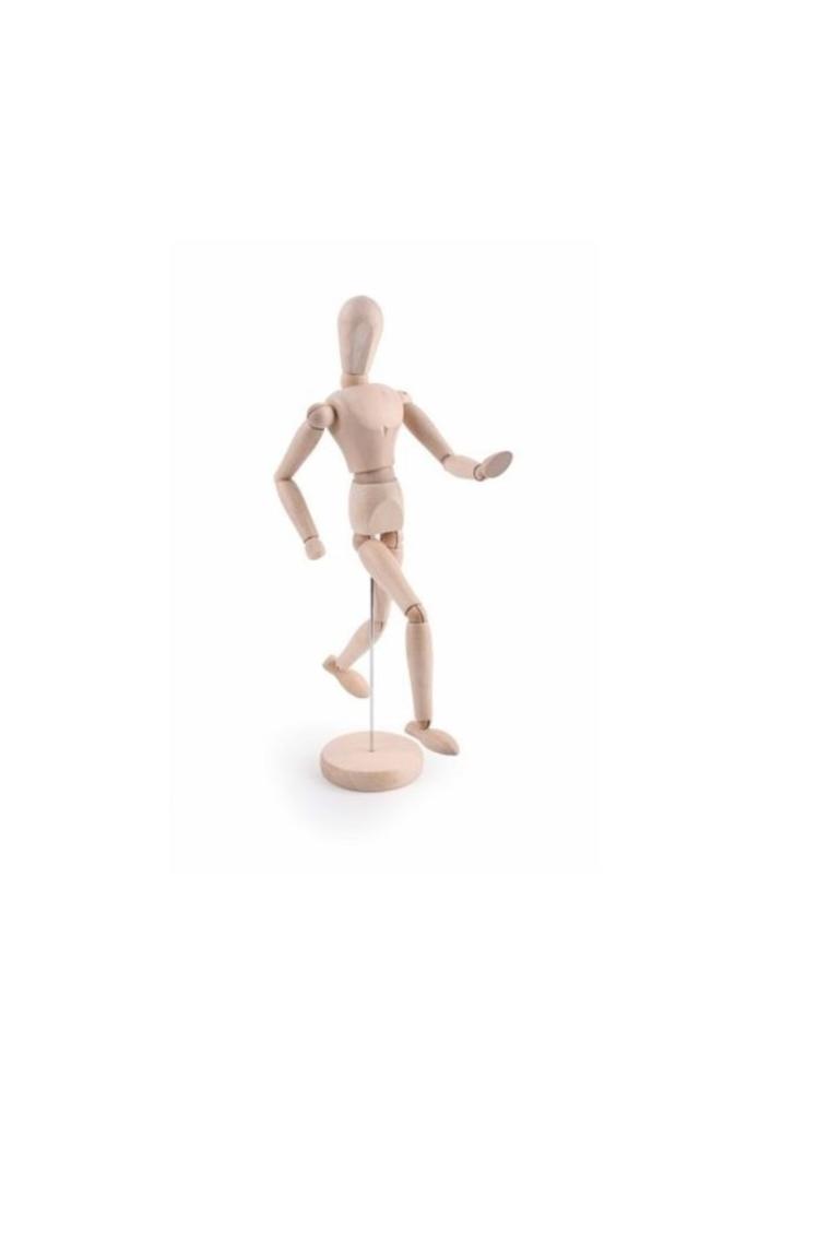 Ahşap Model Mankeni Insan Figürü 20 Cm.
