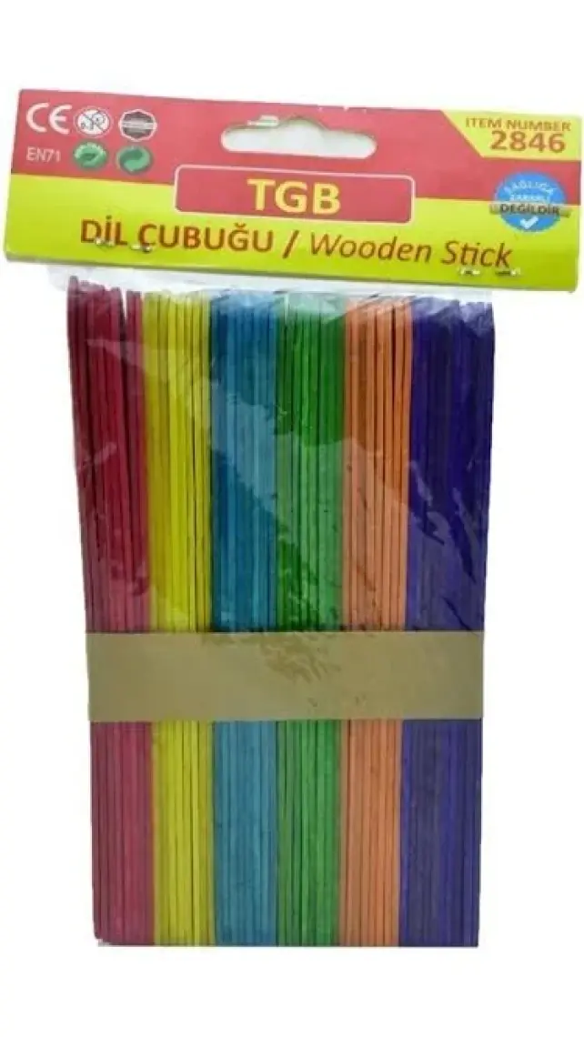 Tgb İlkokul Dil Çubukları 1 Paket Renkli