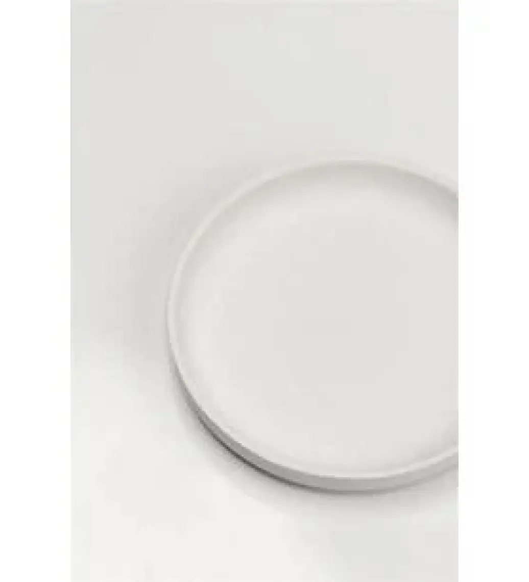 Refsan Dik Kenarlı (Step) Tabak 28 cm | Seramik Bisküvi (Ham Ürün)
