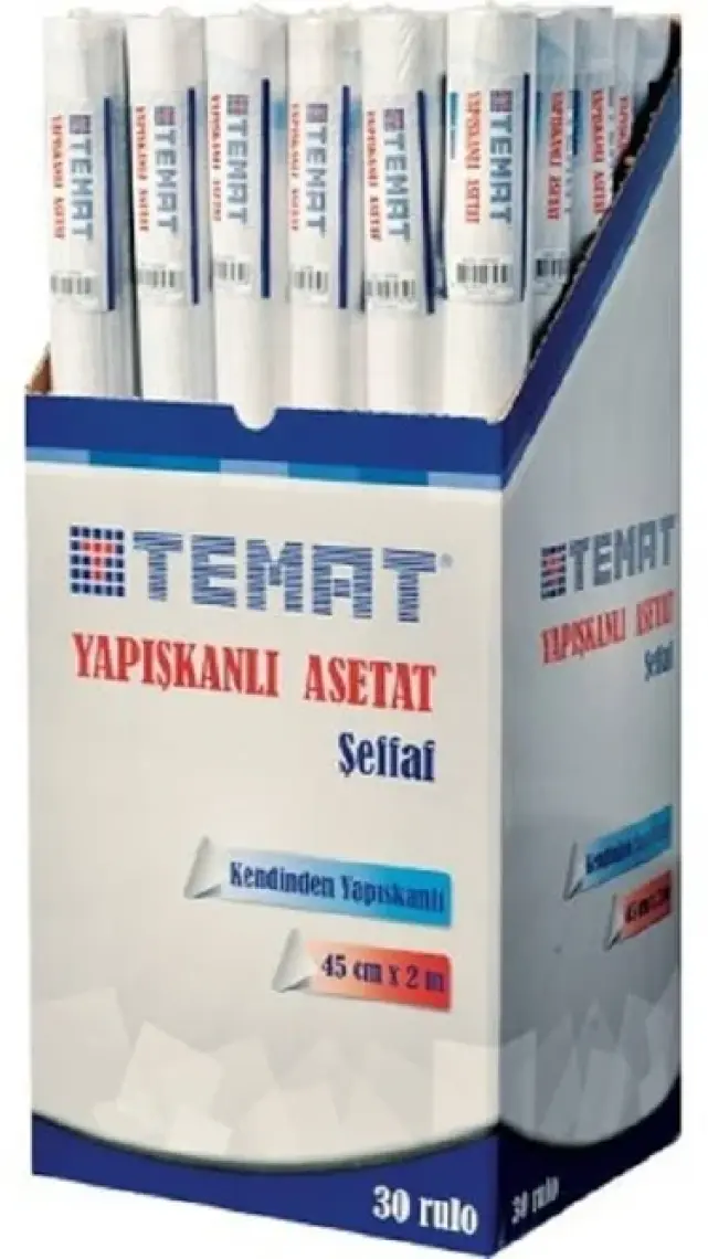 Temat Yapışkanlı Asetat 45Cm X 10M