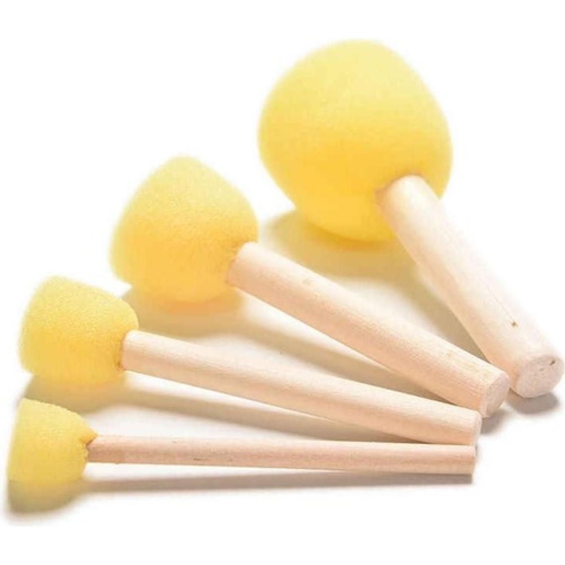 Refsan Ahşap Saplı Sarı Sünger Set