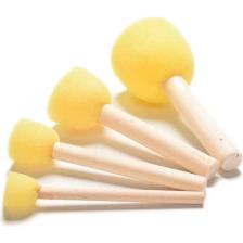 Refsan Ahşap Saplı Sarı Sünger Set