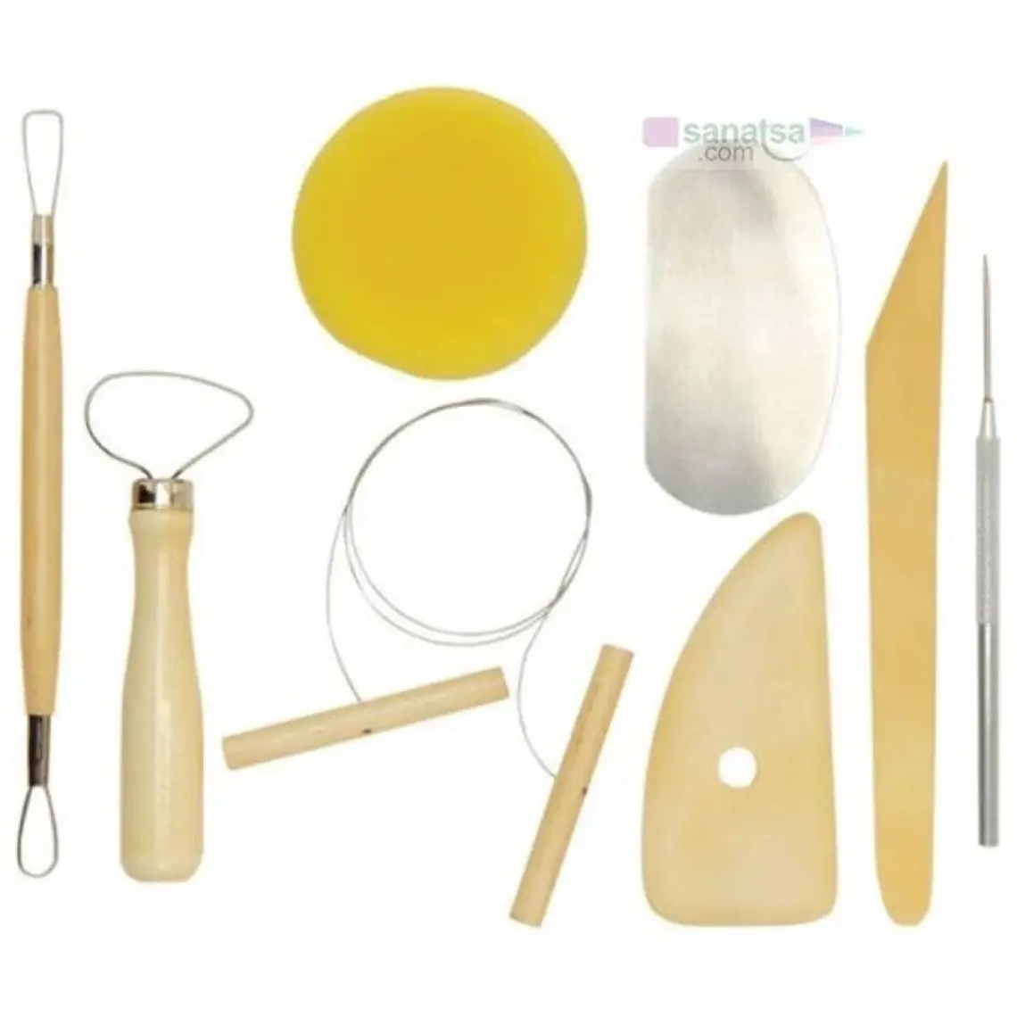 Lutart Seramik Başlangıç Seti 8 Parça (Pottery Tool Kit)