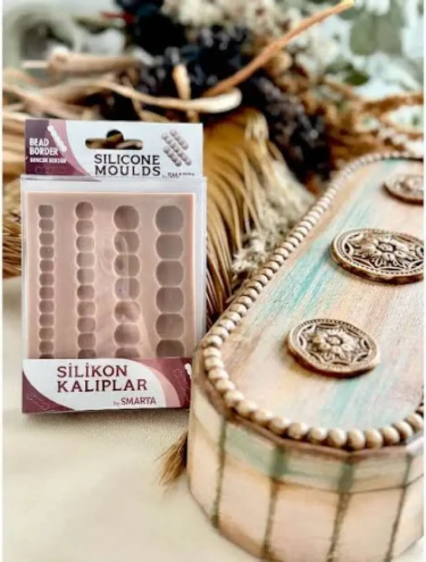 Smarta Silikon Kalıp /mobilya Süsleme Bead Border / Boncuk Bordür