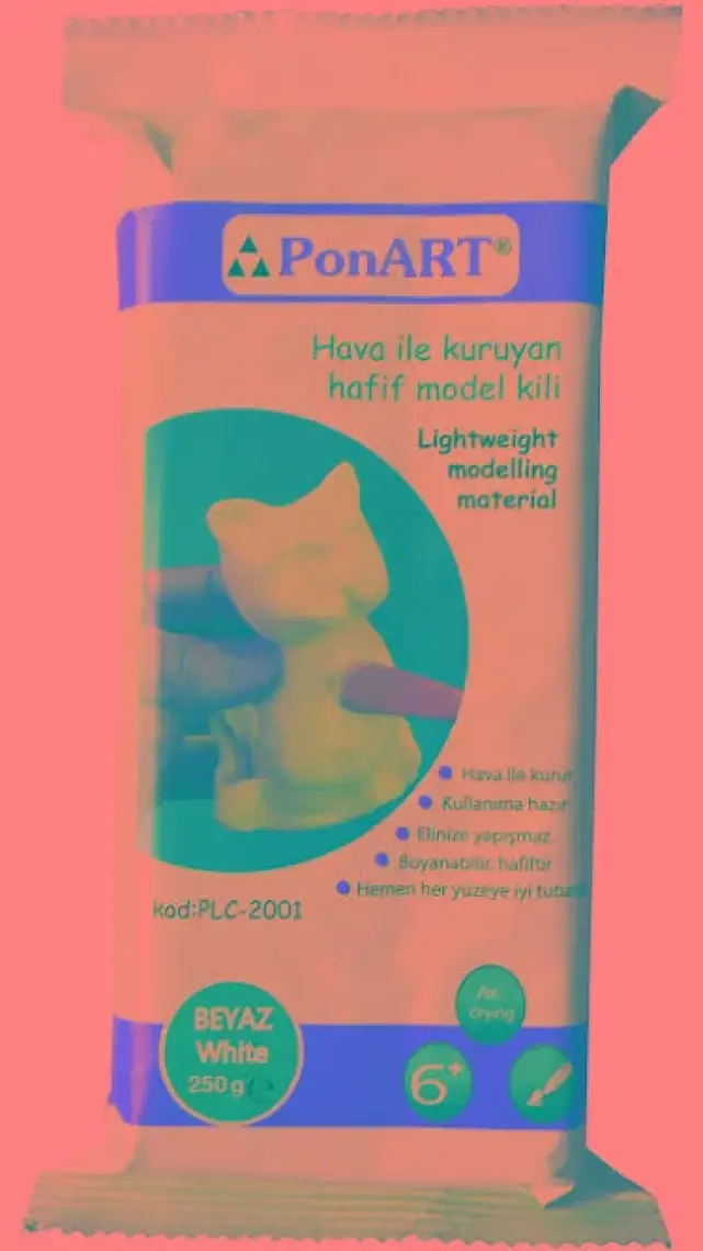 Ponart Light Hafif Seramik Modelleme Hamuru Beyaz 250 Gr.