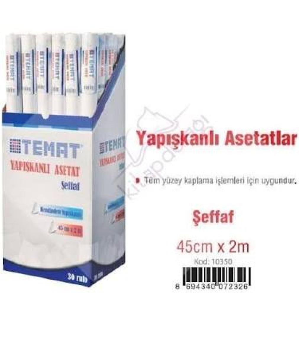 Temat Yapışkanlı Asetat 45Cm X 2M