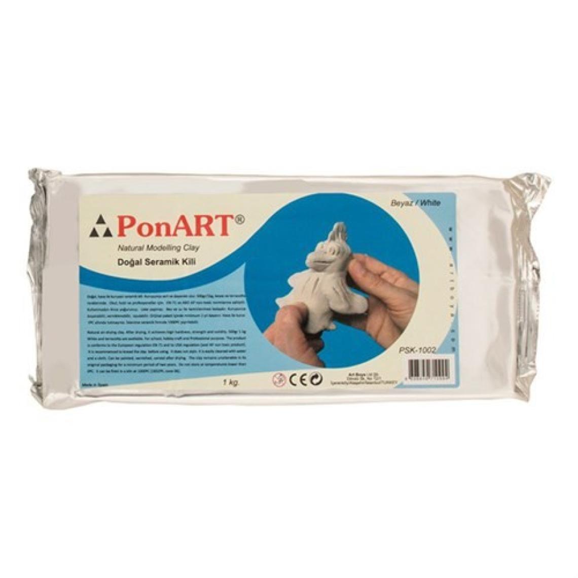 Ponart 1000 Gr Beyaz Renk Seramik Kili