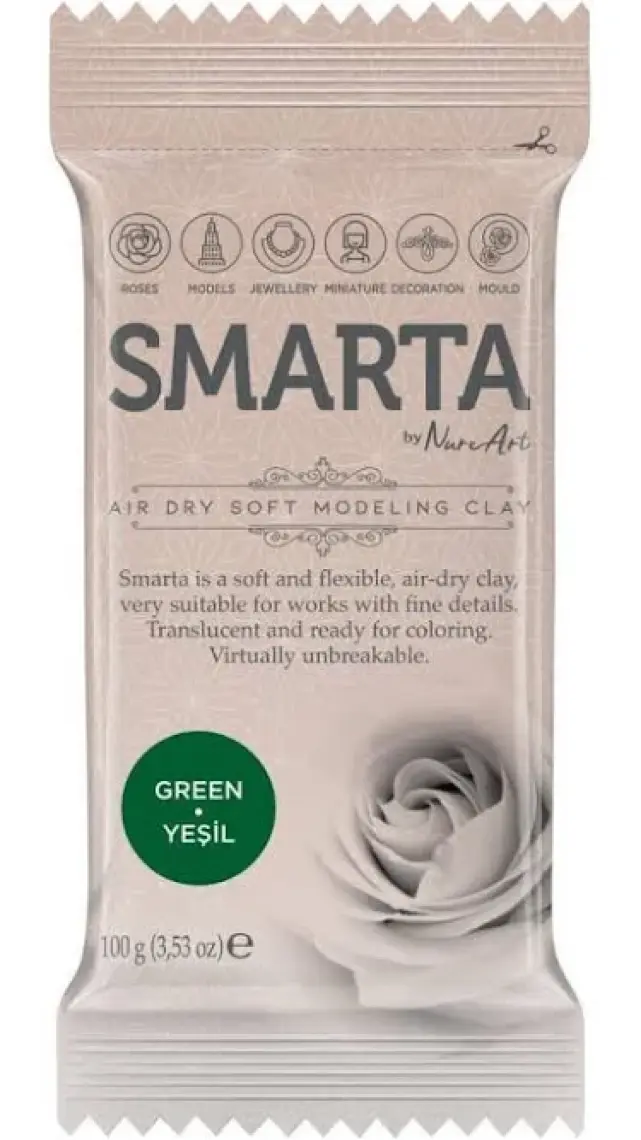 Smarta Modelleme Hamuru 100 Gram Yeşil