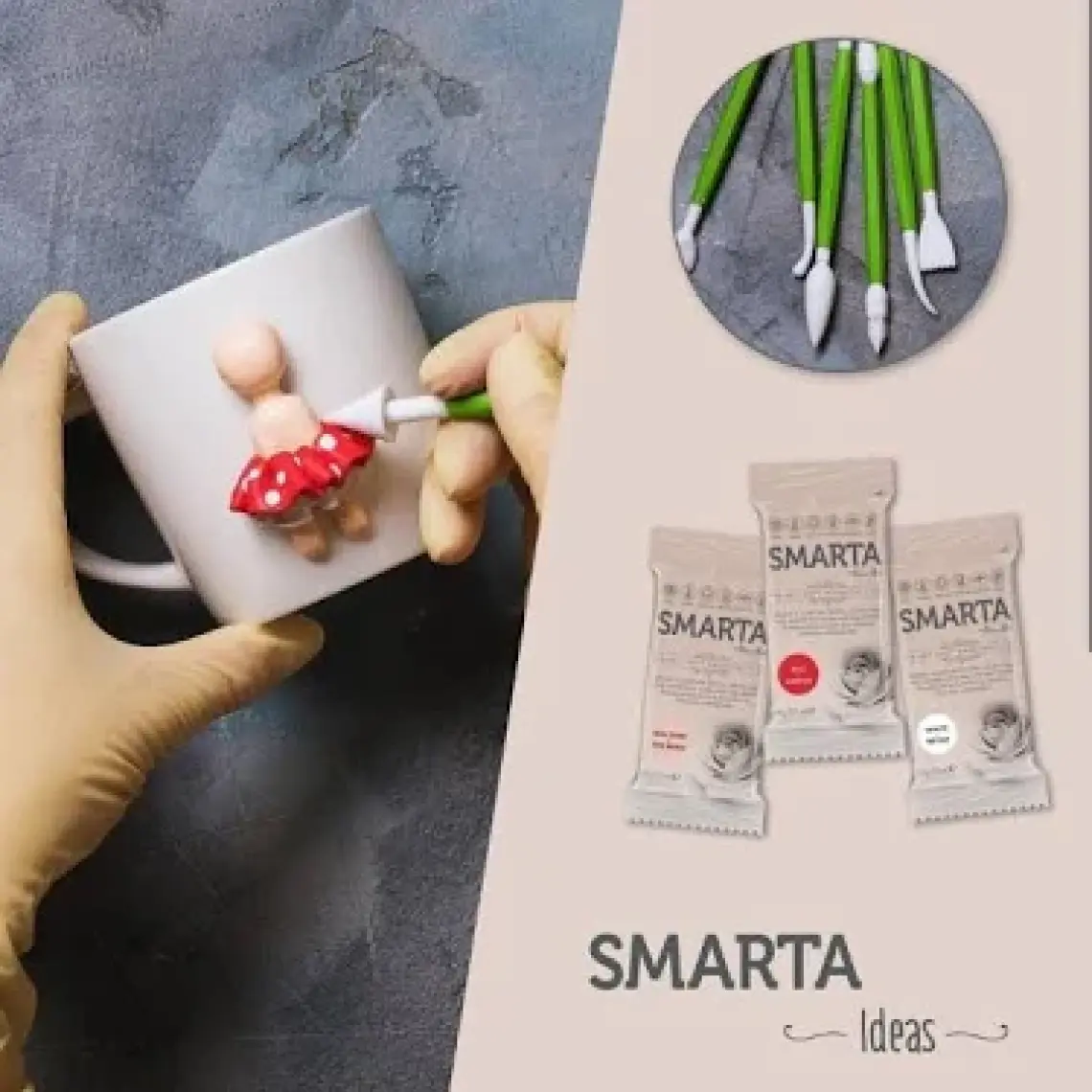 Smarta Modelleme Hamuru 100 Gram Yeşil