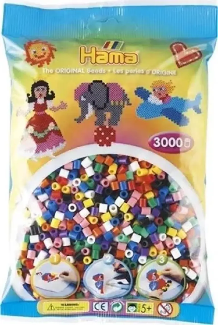 Hama 3.000'lik Midi Boncuk - 10 Renk