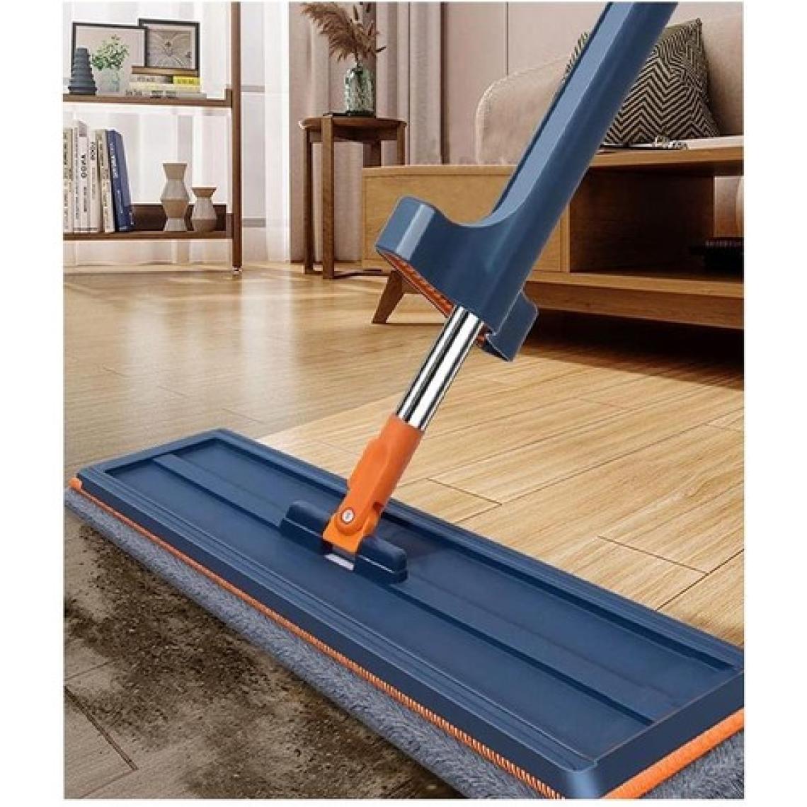 Artlantis Kendinden Sıkmalı Mop ve Tekerlekli Katlanabilir Kova Seti 1 Adet Yedek Mop Hediyeli Lüks Mop Seti Silikon Kova Temizlik Seti Büro Ofis Ev
