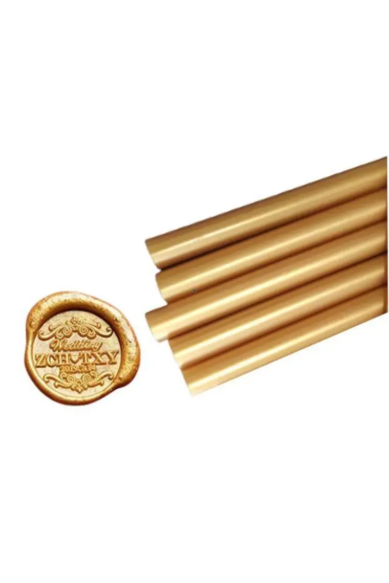 Profisher Mühür Mumu Çubuk Sıcak Tutkal 7mm x 20CM 6’lı Metalik Gold