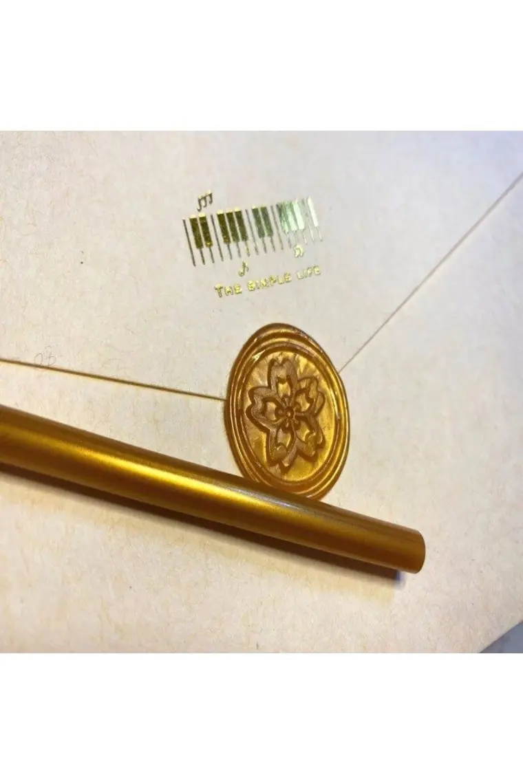 Profisher Mühür Mumu Çubuk Sıcak Tutkal 7mm x 20CM 6’lı Metalik Gold